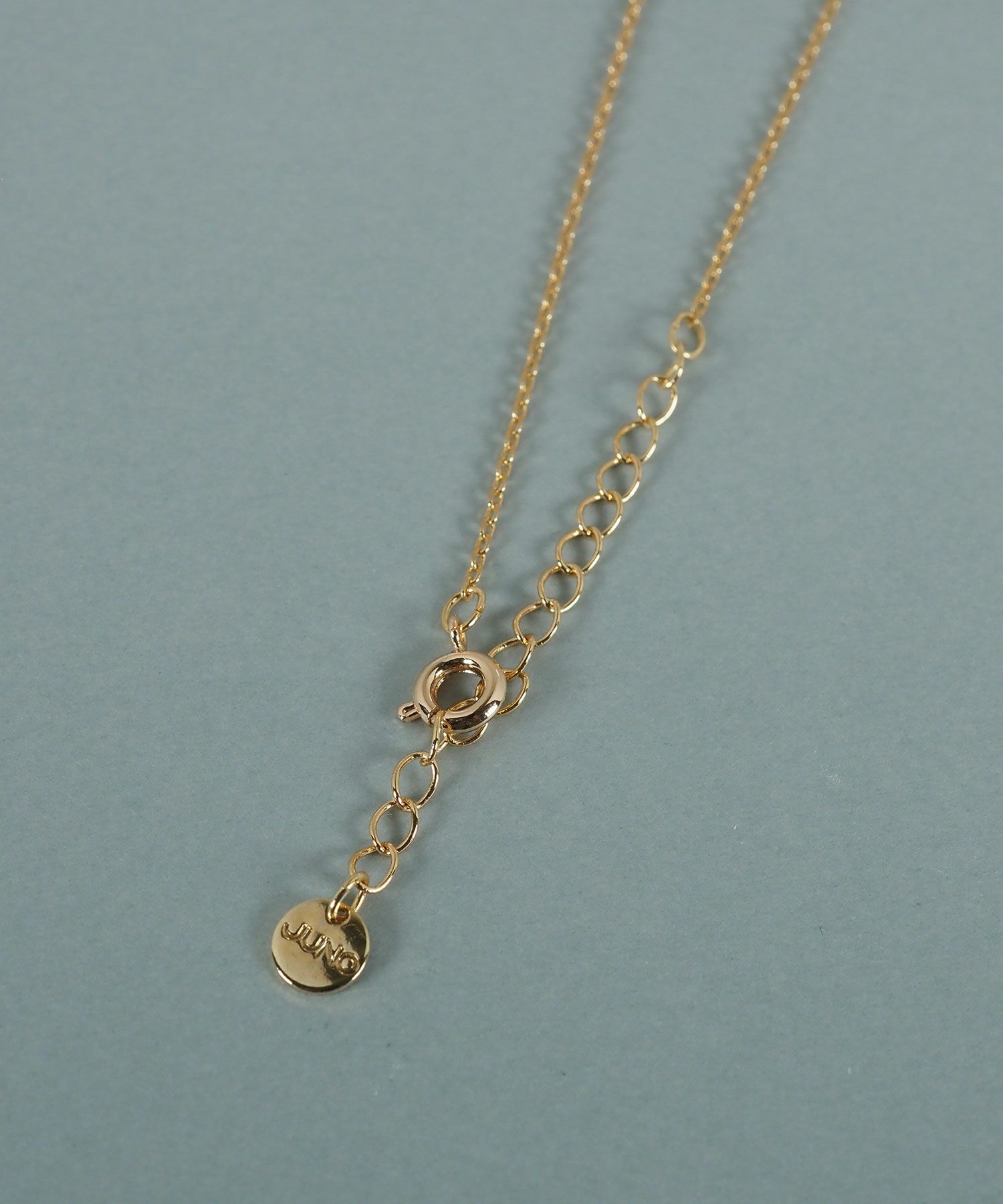 スクエアラピスラズリパヴェクリスタルネックレス【JUNO PREMIUM】