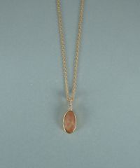 サンストーンエリプスネックレス【JUNO PREMIUM】