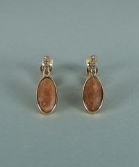 サンストーンエリプスイヤリング【JUNO PREMIUM】