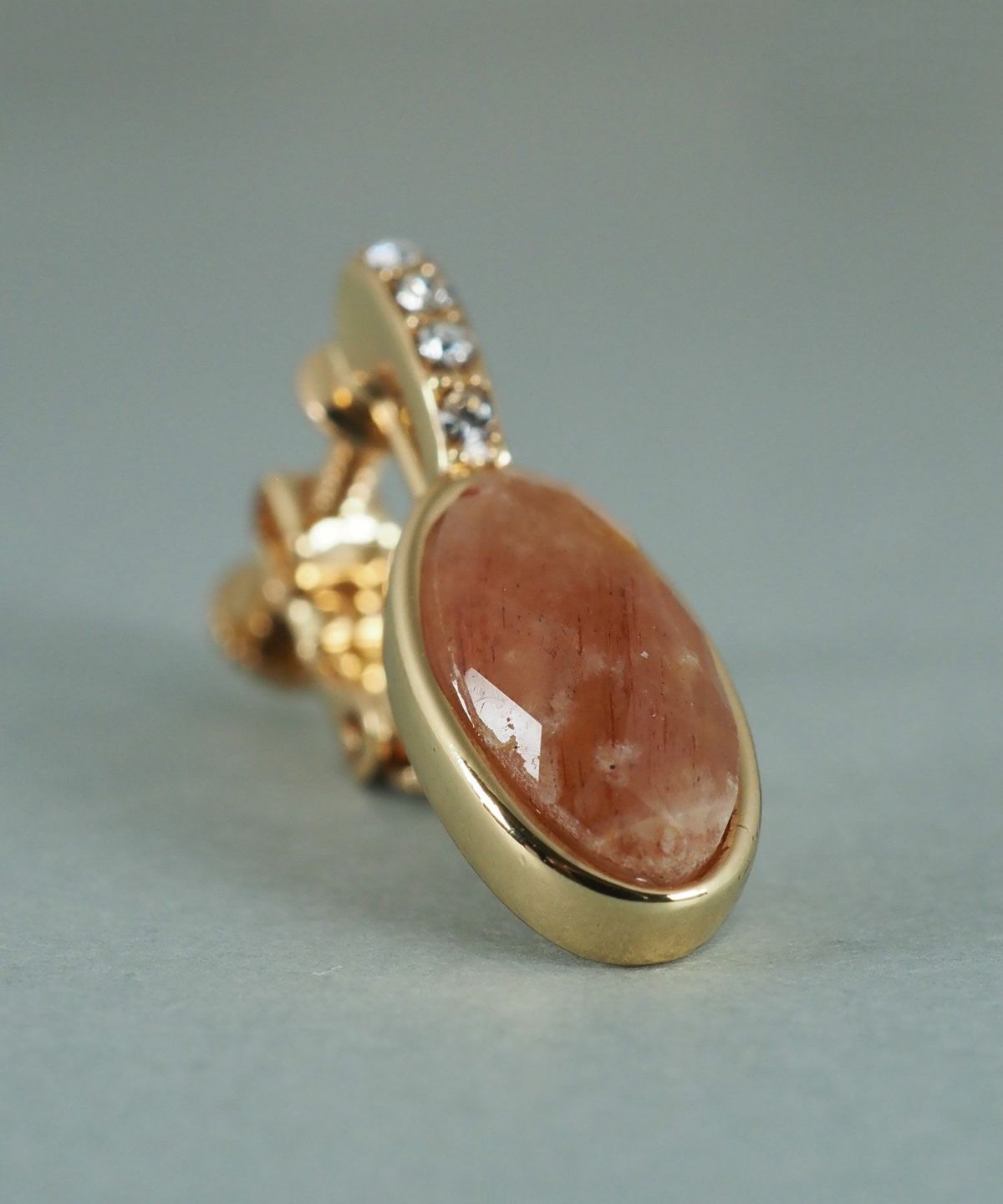 サンストーンエリプスイヤリング【JUNO PREMIUM】