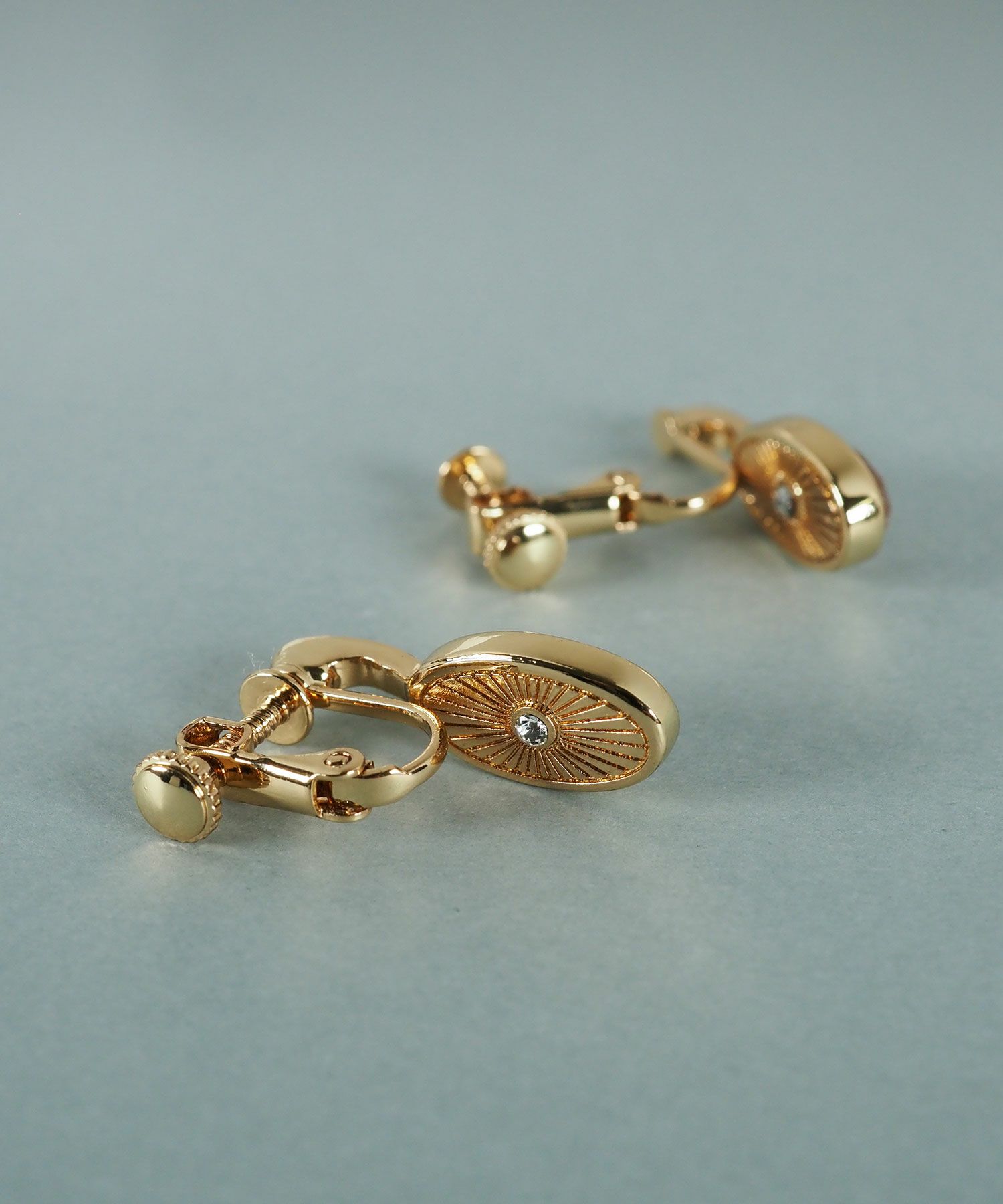 サンストーンエリプスイヤリング【JUNO PREMIUM】