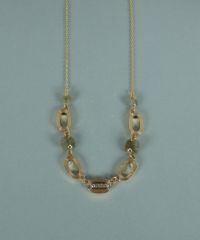 ラブラドライトオーバルメタルネックレス【JUNO PREMIUM】