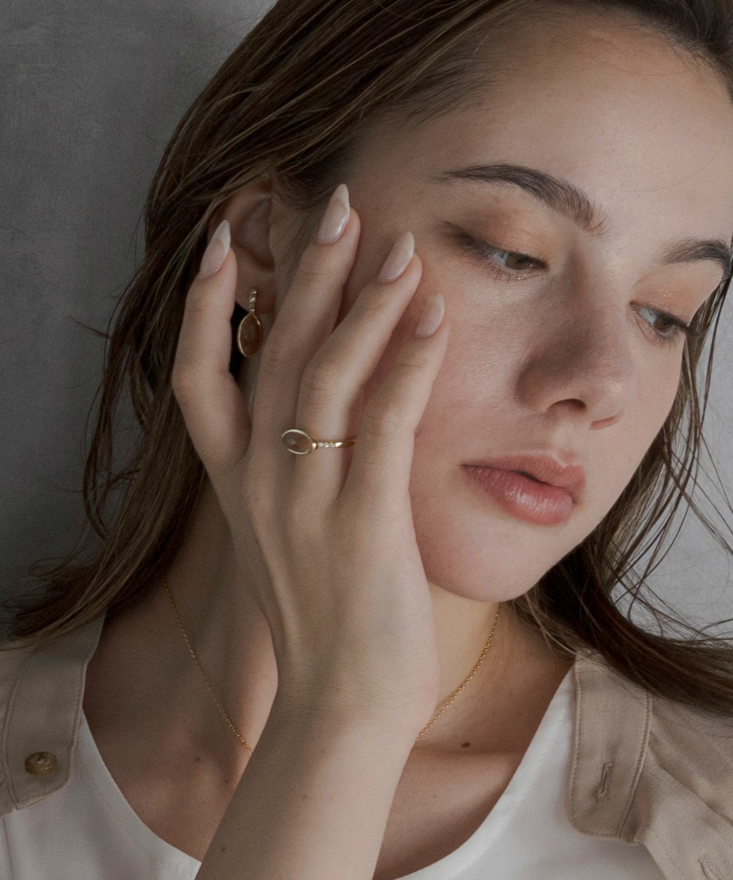 サンストーンエリプスリング【JUNO PREMIUM】