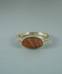 サンストーンエリプスリング【JUNO PREMIUM】