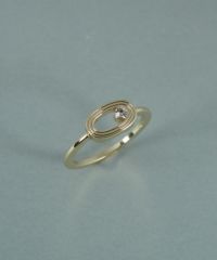 オーバルメタルクリスタルリング【JUNO PREMIUM】