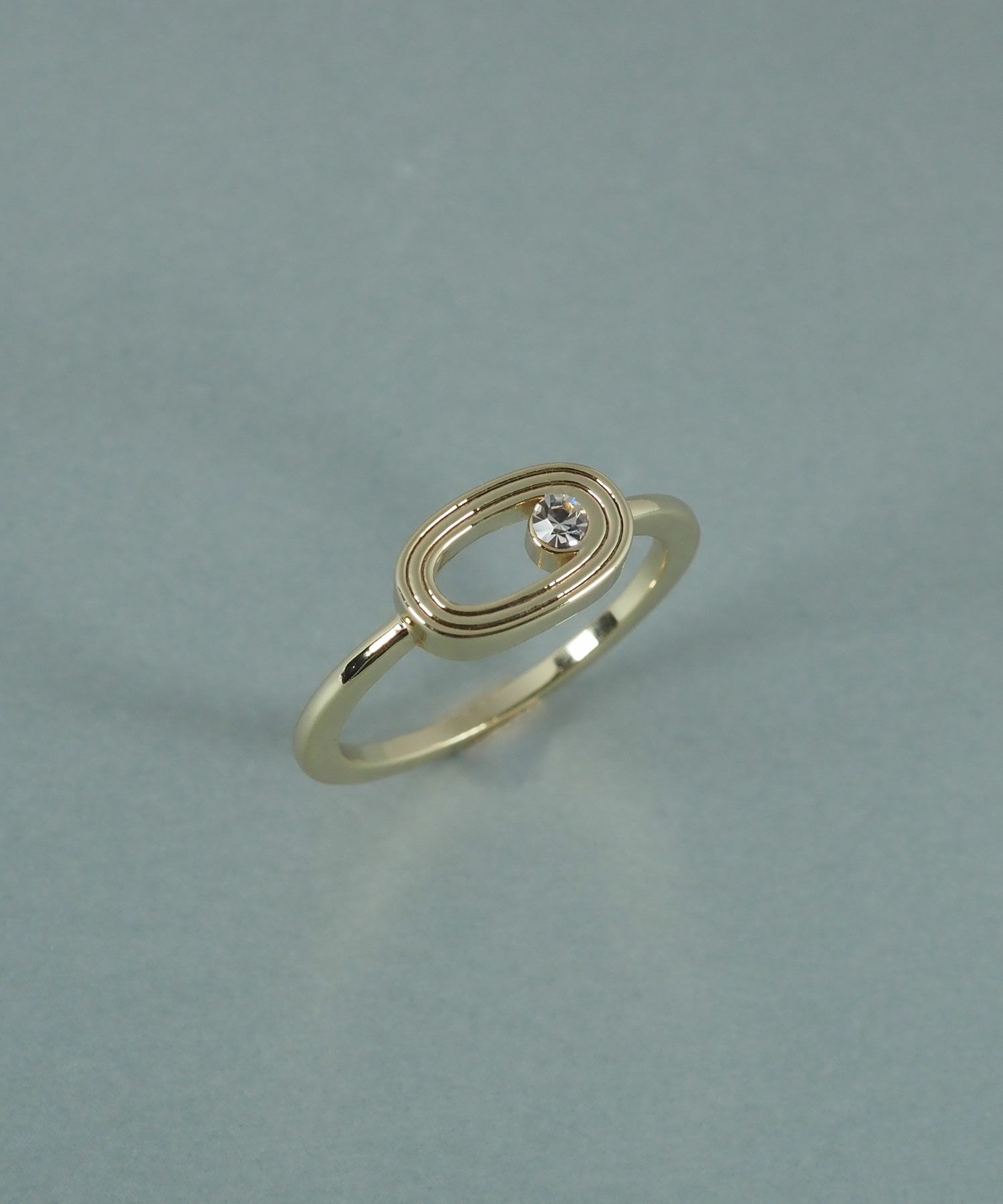 オーバルメタルクリスタルリング【JUNO PREMIUM】