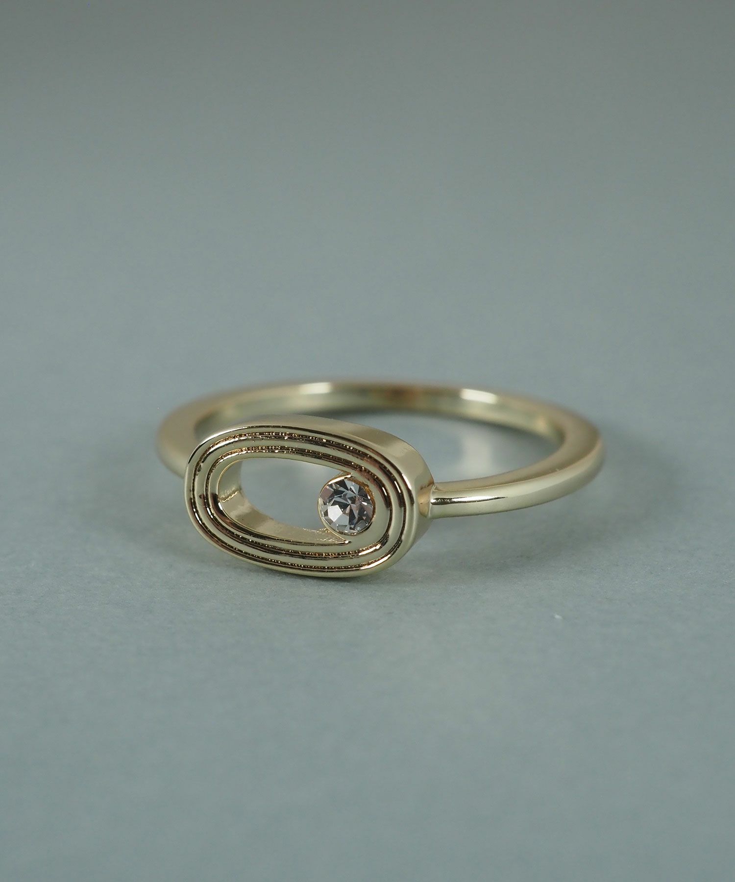 オーバルメタルクリスタルリング【JUNO PREMIUM】