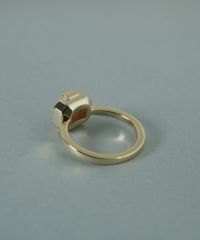 オクタゴンカットサンストーンリング【JUNO PREMIUM】 | 【公式】MUK