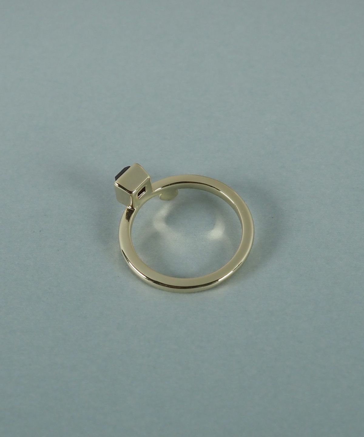 スクエアガーネットジオメトリーリング【JUNO PREMIUM】