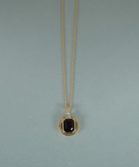 レクタングルオブシディアンネックレス【JUNO PREMIUM】