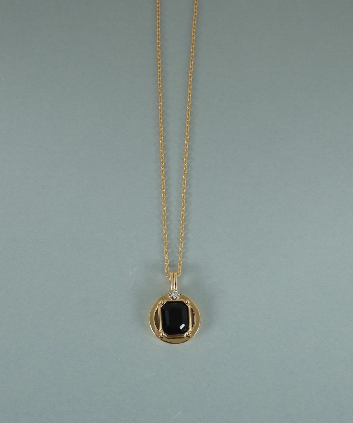 レクタングルオブシディアンネックレス【JUNO PREMIUM】