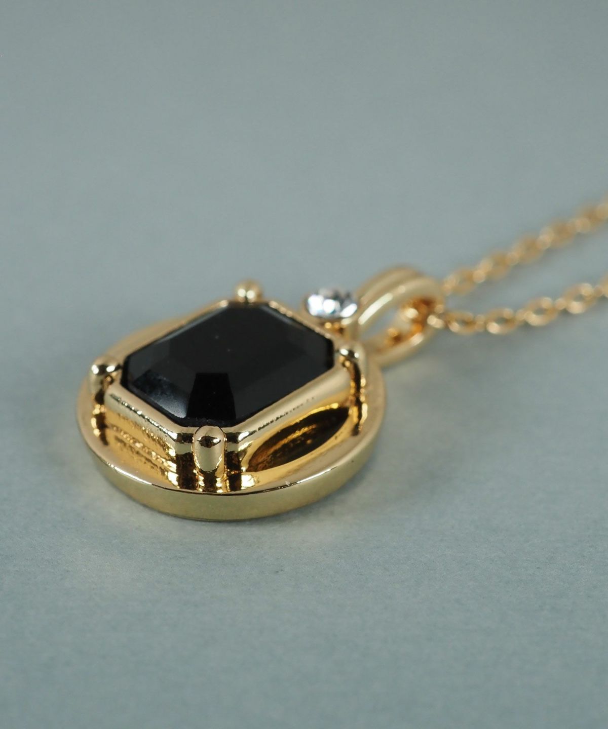 レクタングルオブシディアンネックレス【JUNO PREMIUM】