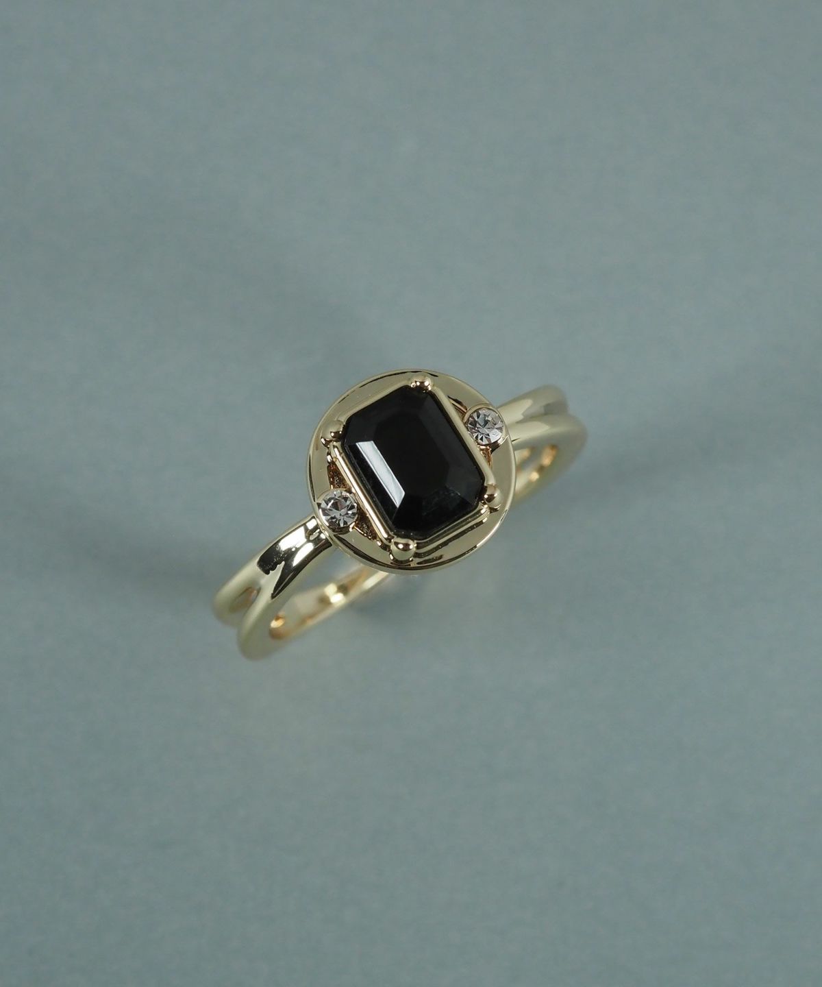 レクタングルオブシディアンリング【JUNO PREMIUM】