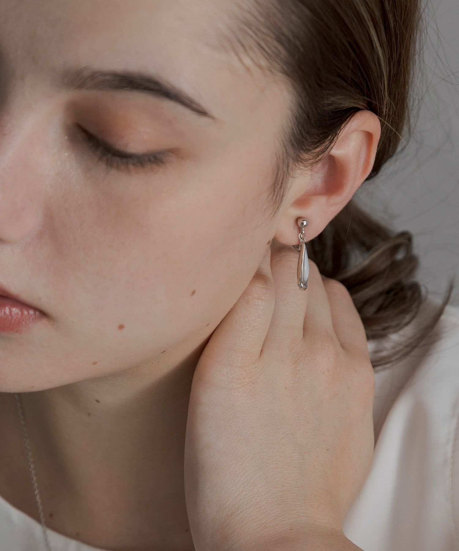 ドロップパールブランイヤリング【JUNO PREMIUM】