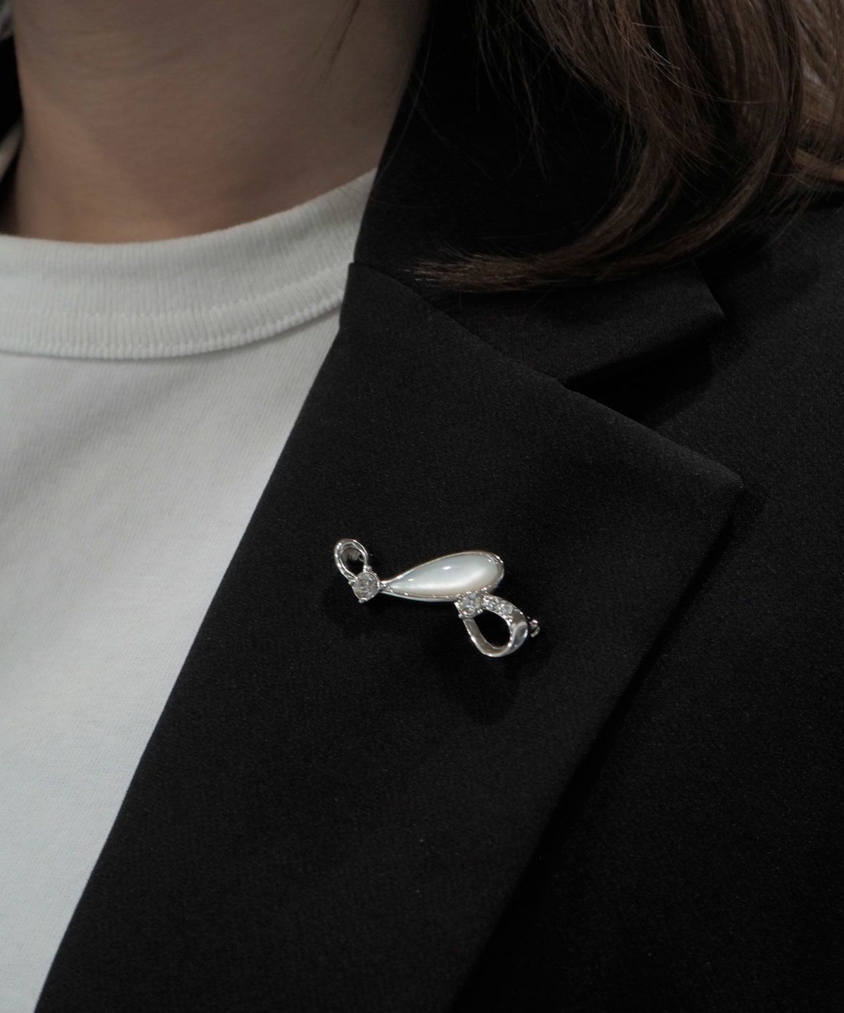 ドロップパールブランブローチ【JUNO PREMIUM】