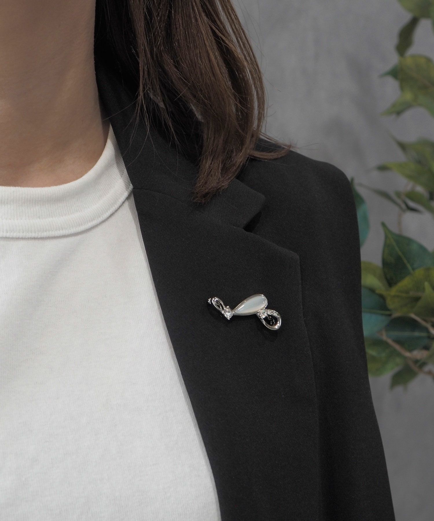 ドロップパールブランブローチ【JUNO PREMIUM】