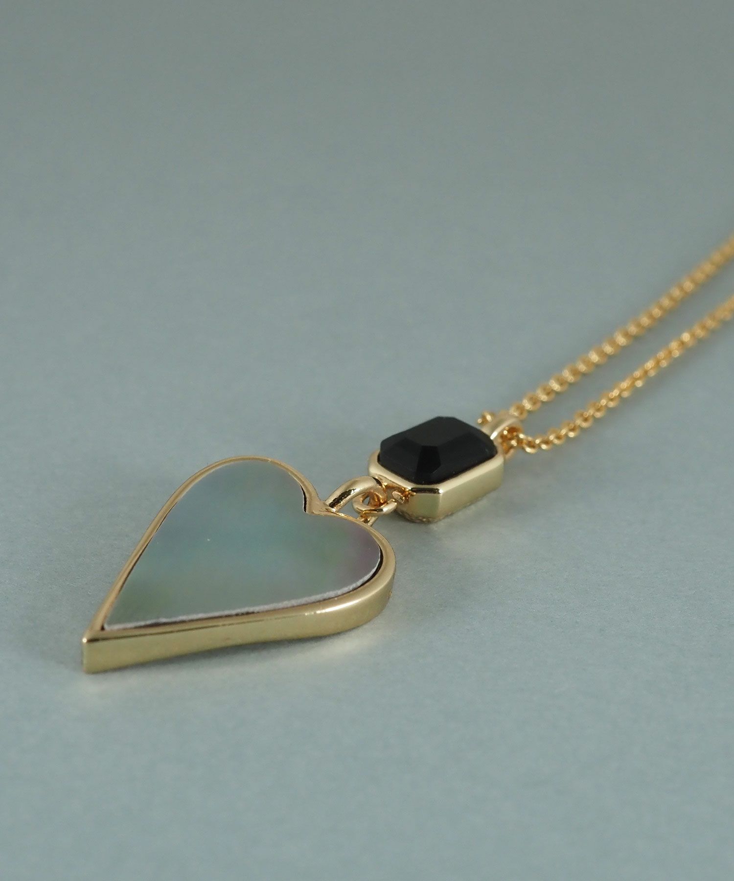 ハートノワールシェル ネックレス【JUNO PREMIUM】