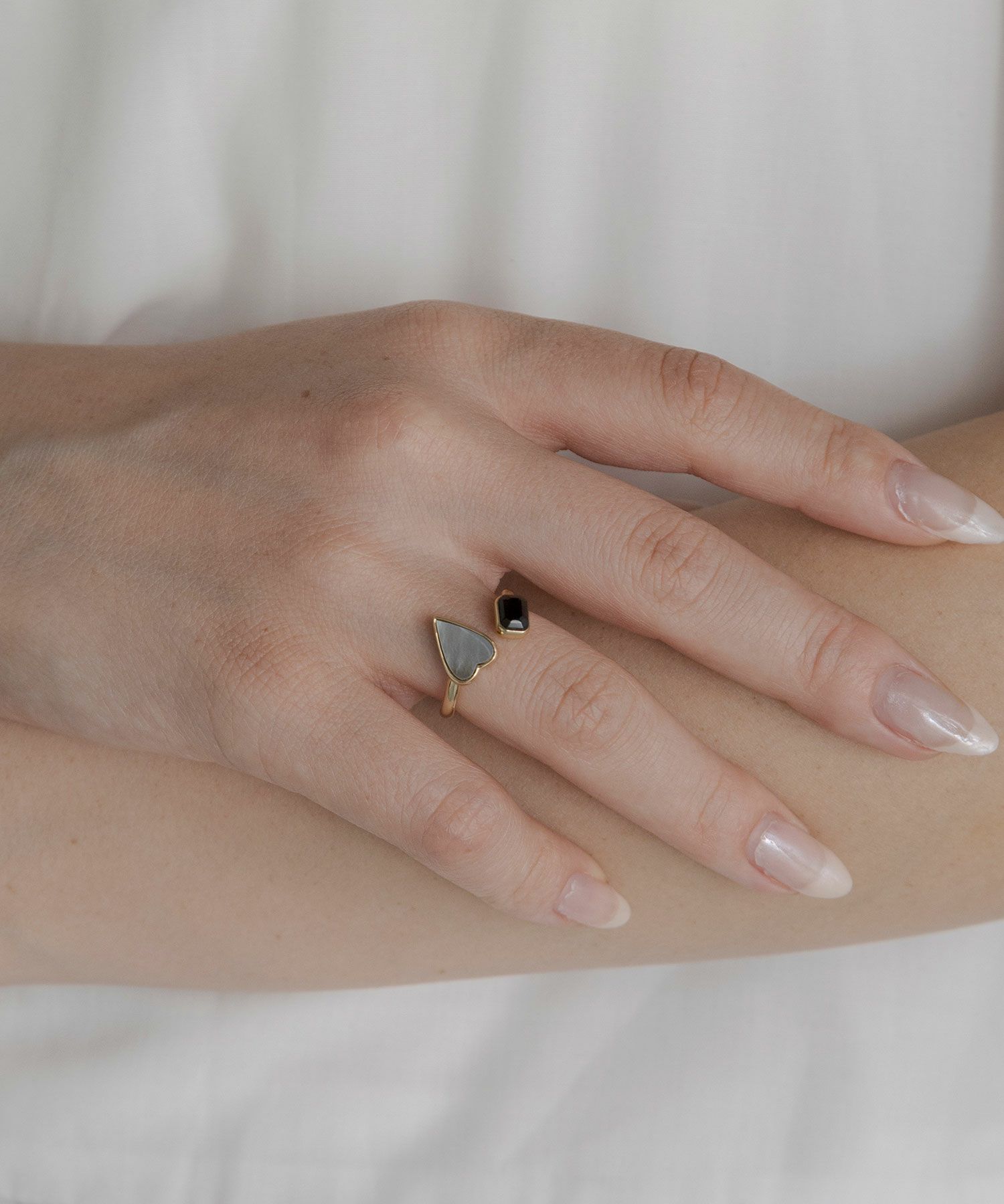 ハートノワールシェル リング【JUNO PREMIUM】