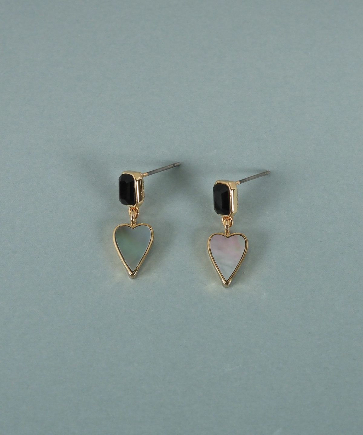 ハートノワールシェル ピアス【JUNO PREMIUM】