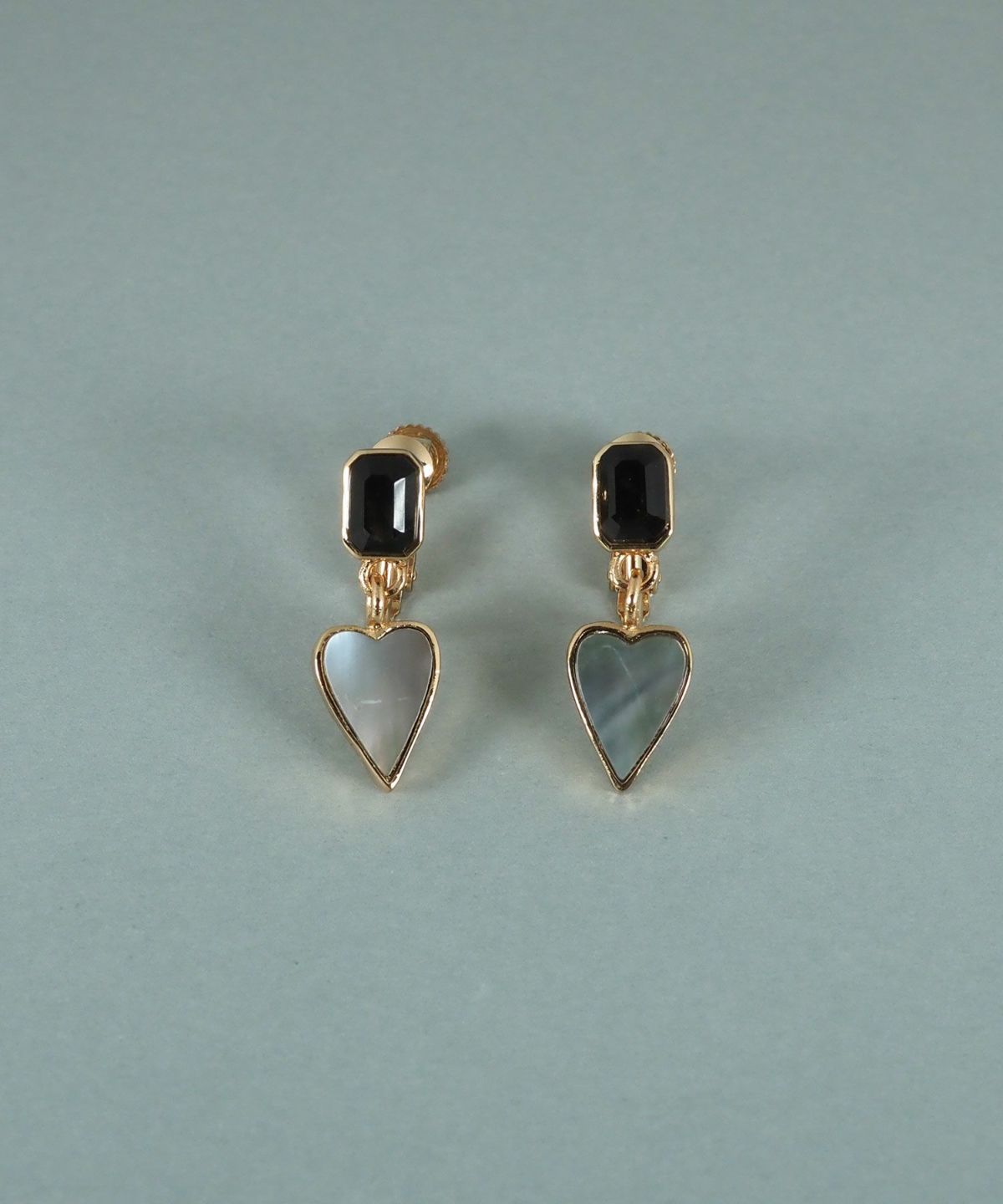 ハートノワールシェル イヤリング【JUNO PREMIUM】