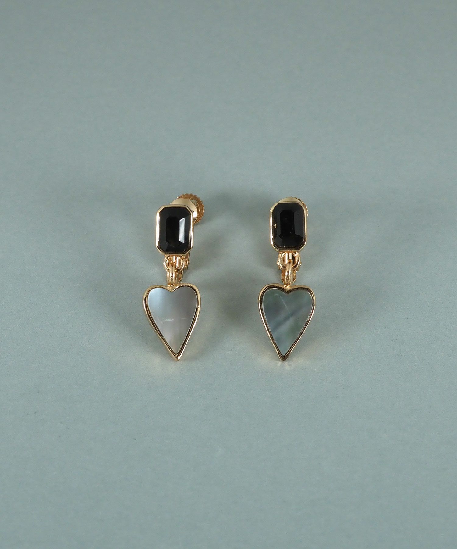 ハートノワールシェル イヤリング【JUNO PREMIUM】