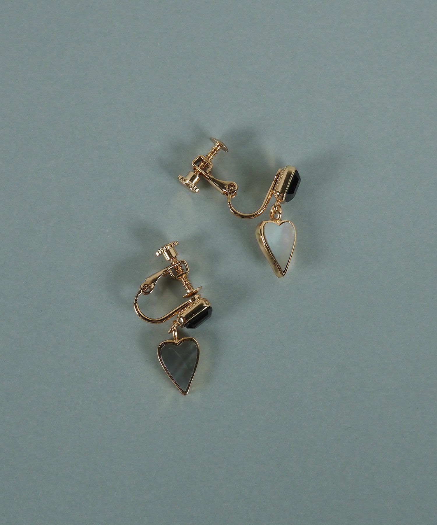 ハートノワールシェル イヤリング【JUNO PREMIUM】