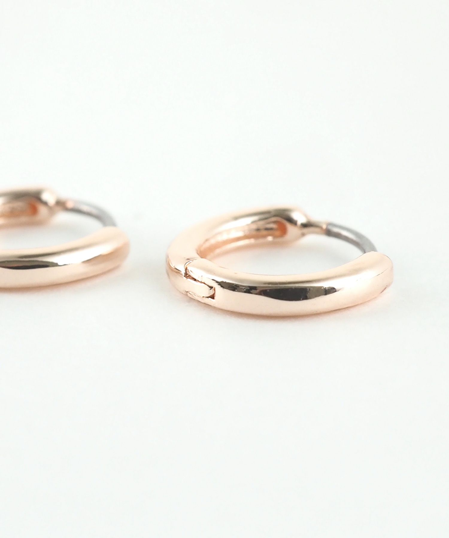 10mmシンプルスリムフープステンレスポストピアス