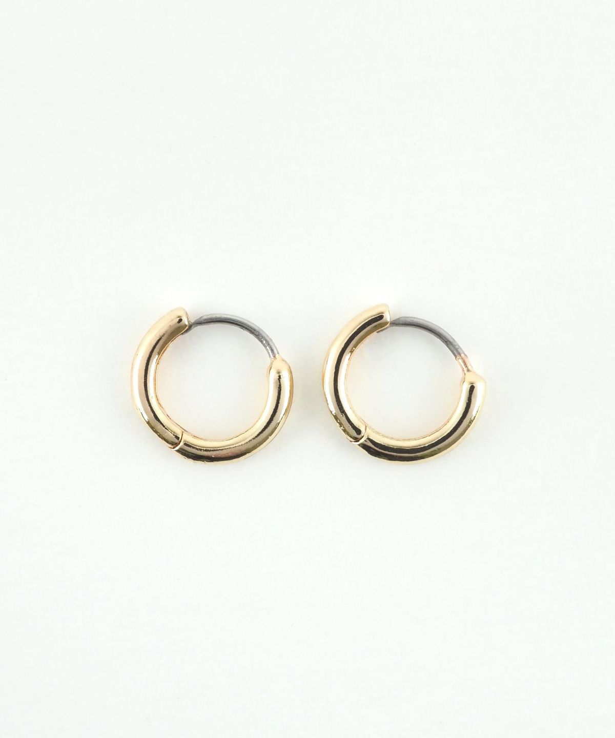 10mmシンプルスリムフープステンレスポストピアス