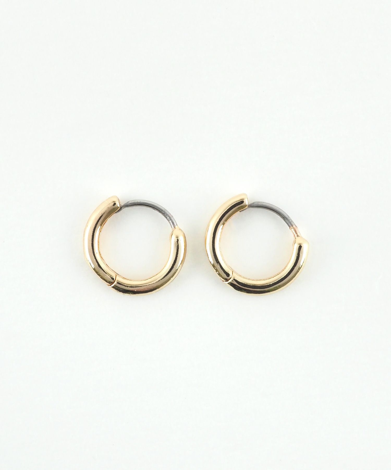 10mmシンプルスリムフープステンレスポストピアス