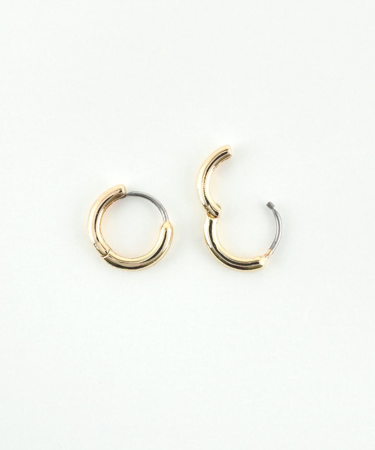 10mmシンプルスリムフープステンレスポストピアス