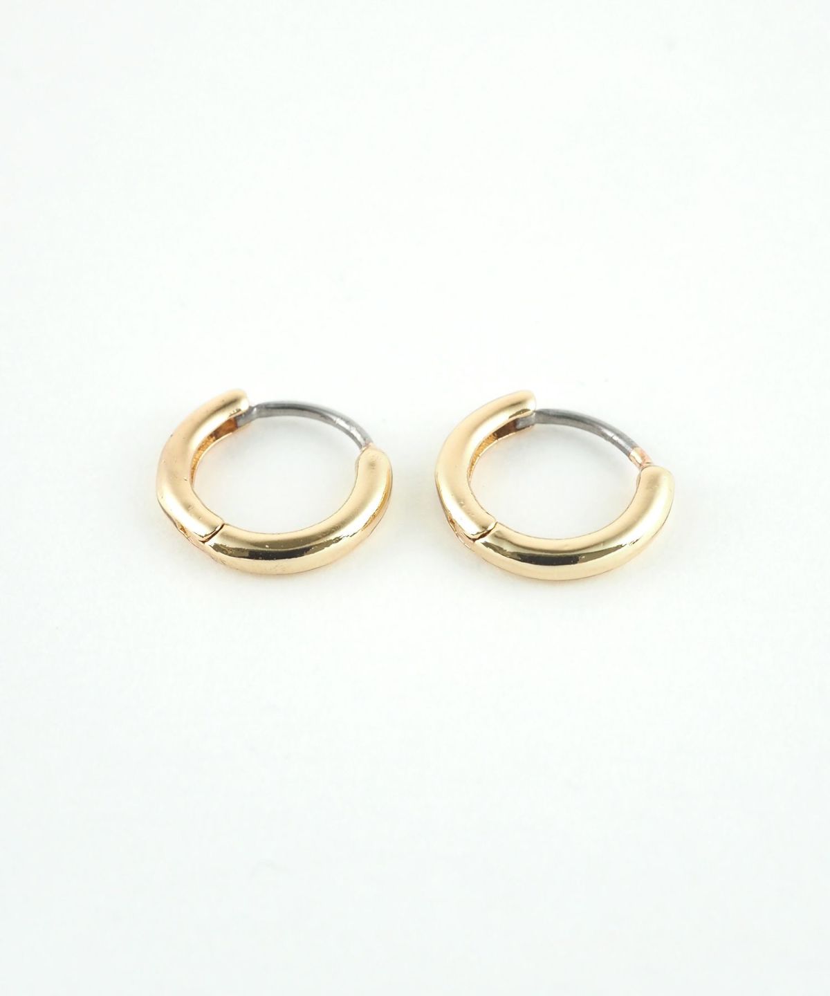 10mmシンプルスリムフープステンレスポストピアス