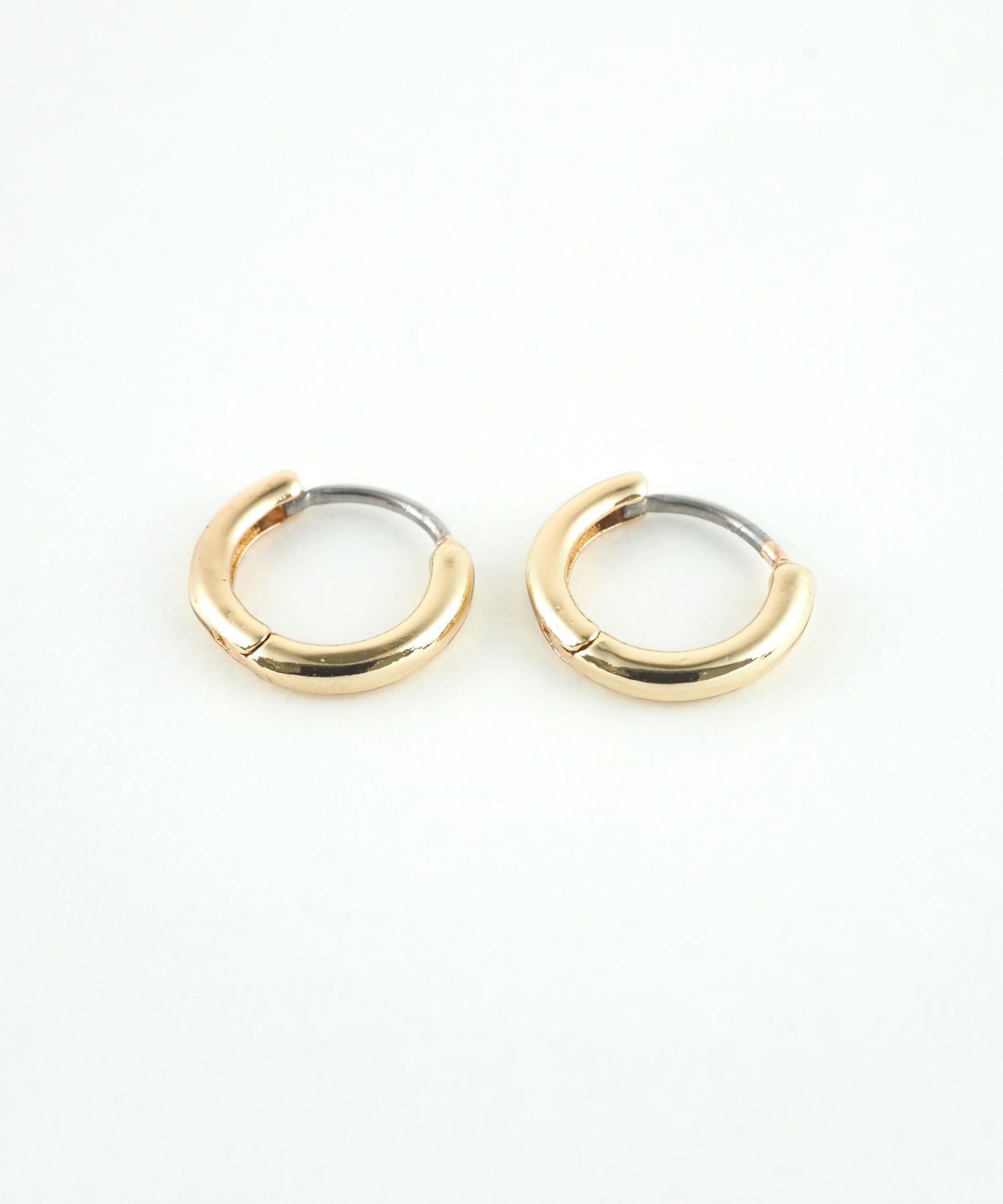 10mmシンプルスリムフープステンレスポストピアス