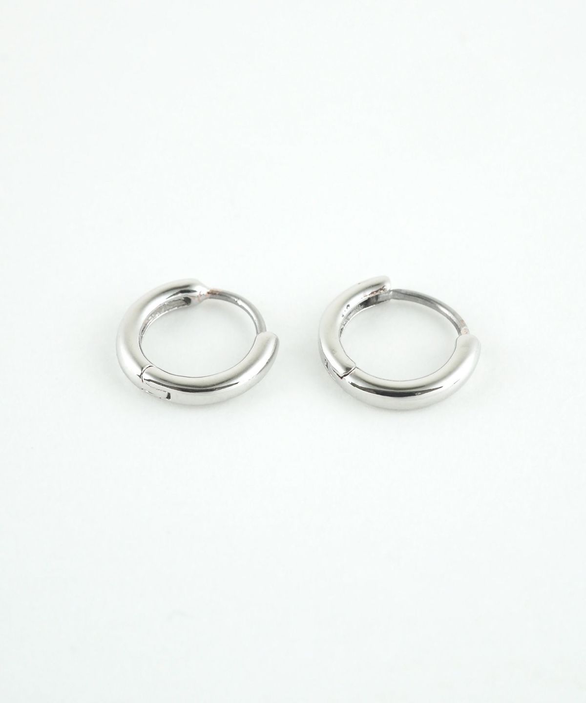 10mmシンプルスリムフープステンレスポストピアス
