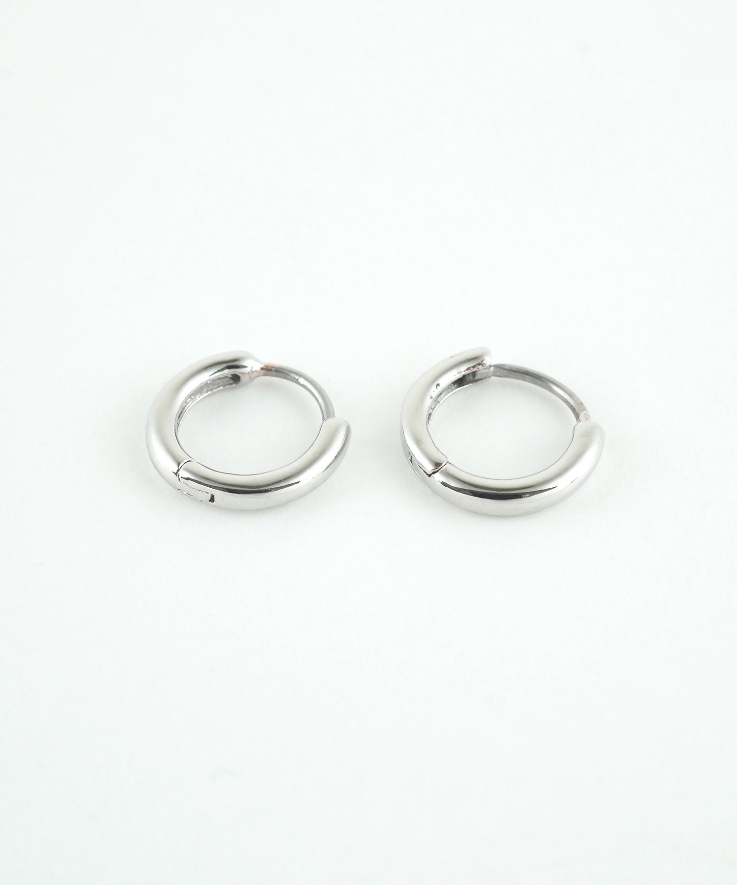 10mmシンプルスリムフープステンレスポストピアス