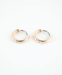 10mmシンプルスリムフープステンレスポストピアス