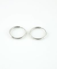 21mmシンプルスリムフープステンレスポストピアス