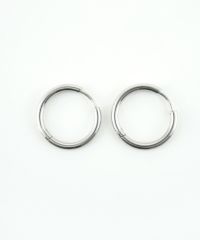 18mmシンプルステンレスフープワンタッチピアス