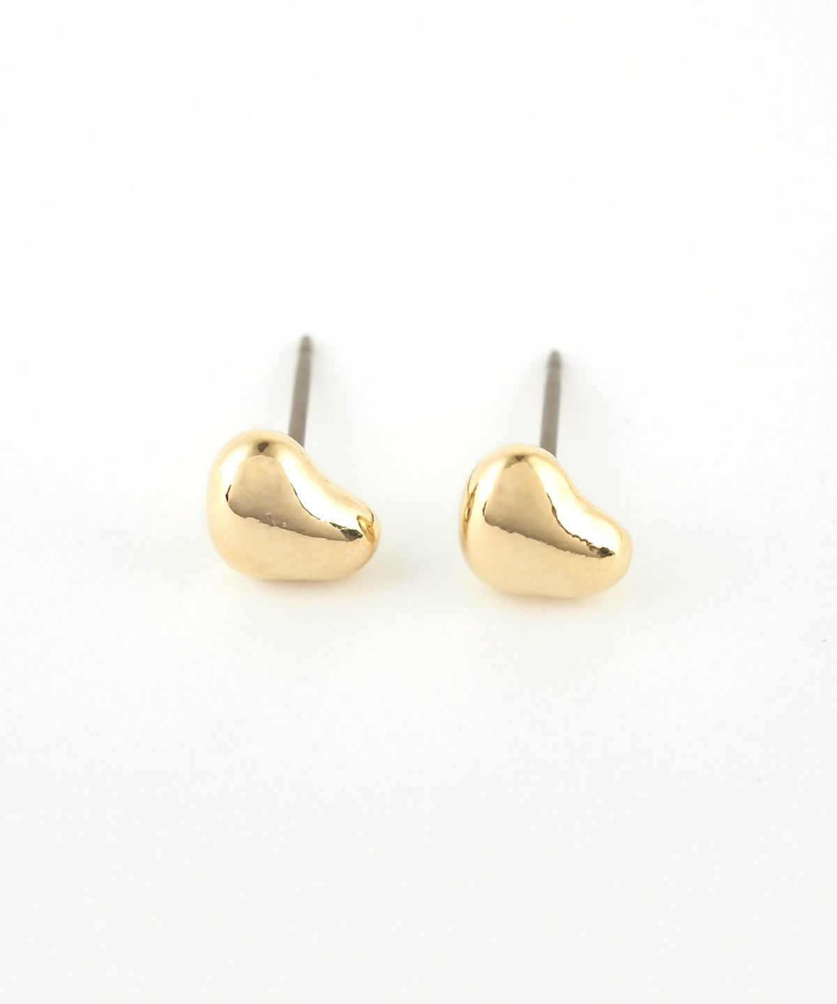 プチハートピュアチタンポストピアス【ISS】