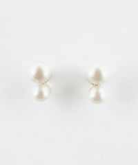 ツインパール樹脂コーティングポストピアス【ISS】