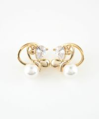 パピヨンエパールラウンドメタルイヤリング