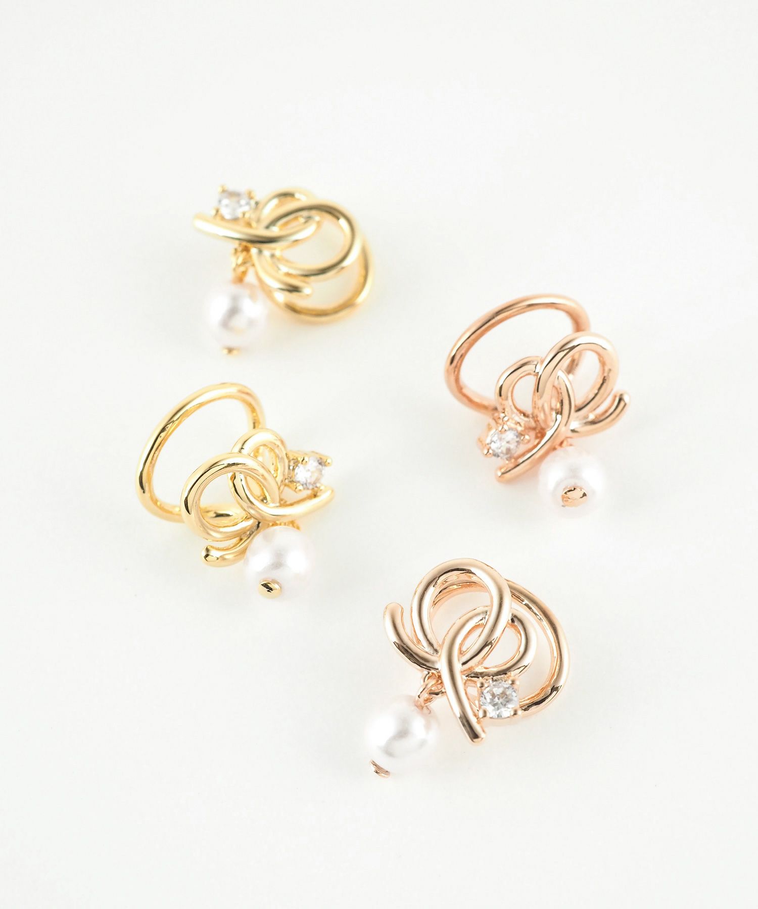 メロウループラウンドメタルイヤリング