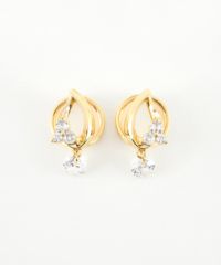 ピュアドロップラウンドメタルイヤリング