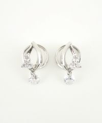 ピュアドロップラウンドメタルイヤリング