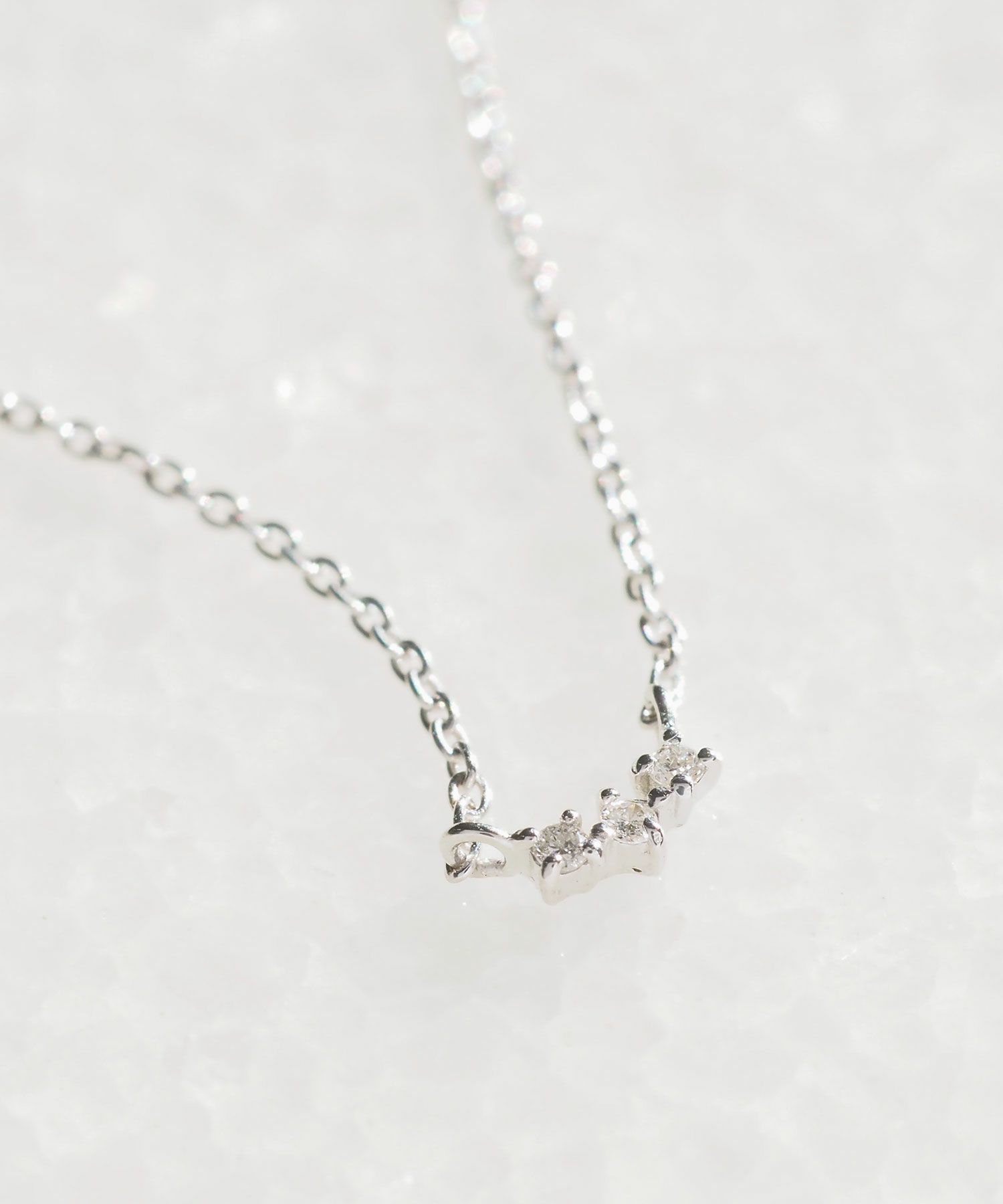 [SV925]トリニティメレダイヤモンドプチペンダント