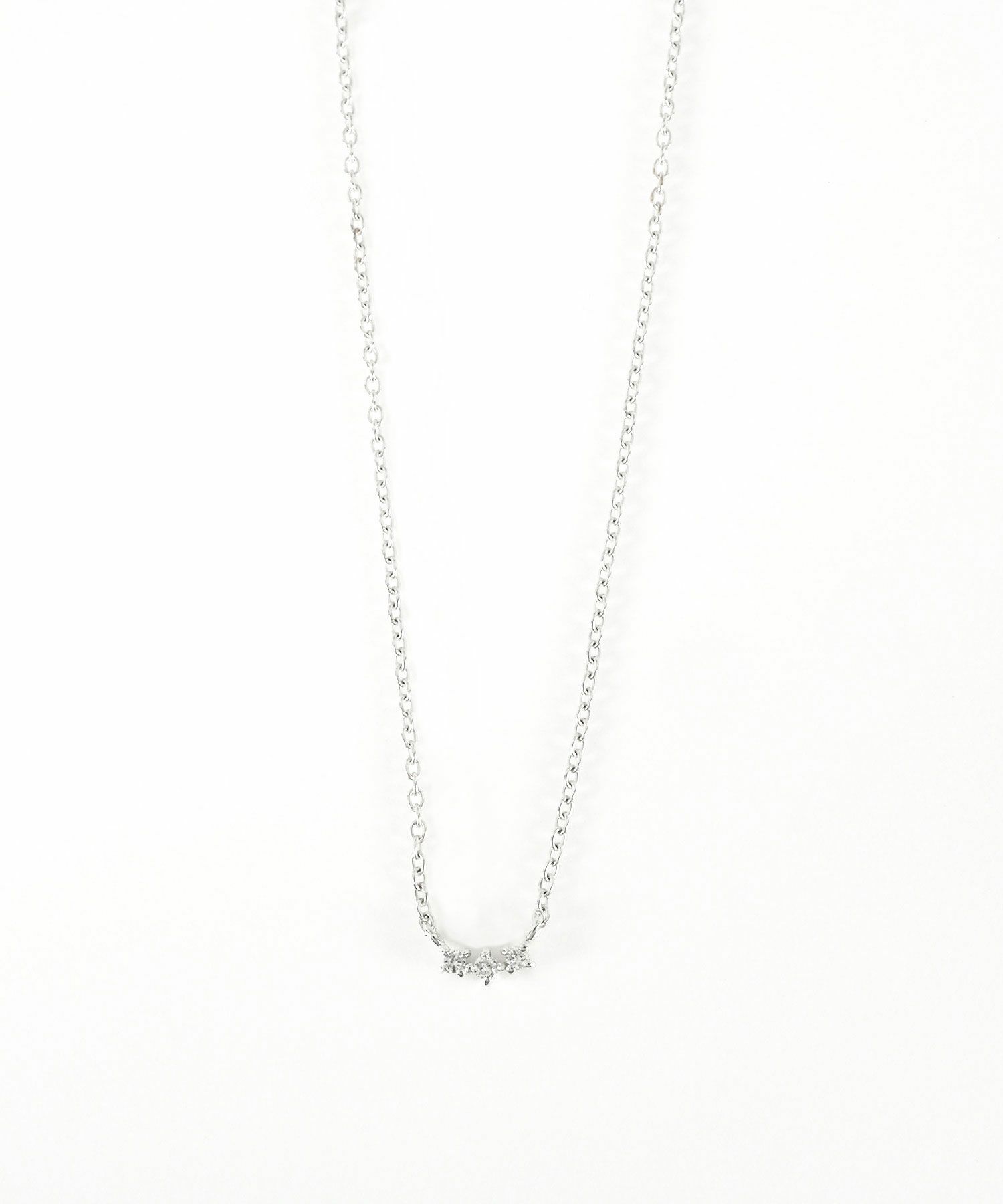 [SV925]トリニティメレダイヤモンドプチペンダント