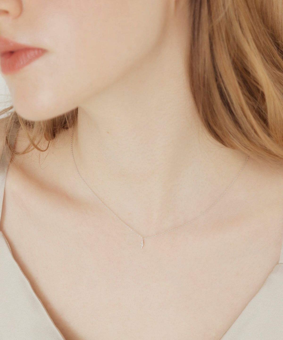 [SV925]ノーブルロンバスメレダイヤモンドプチペンダント