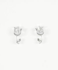 キュービックチューリップピアス