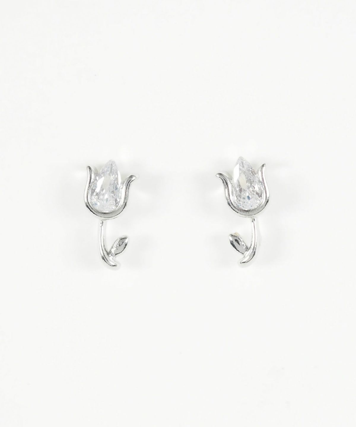 キュービックチューリップピアス