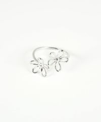 メタリックフラワーリング