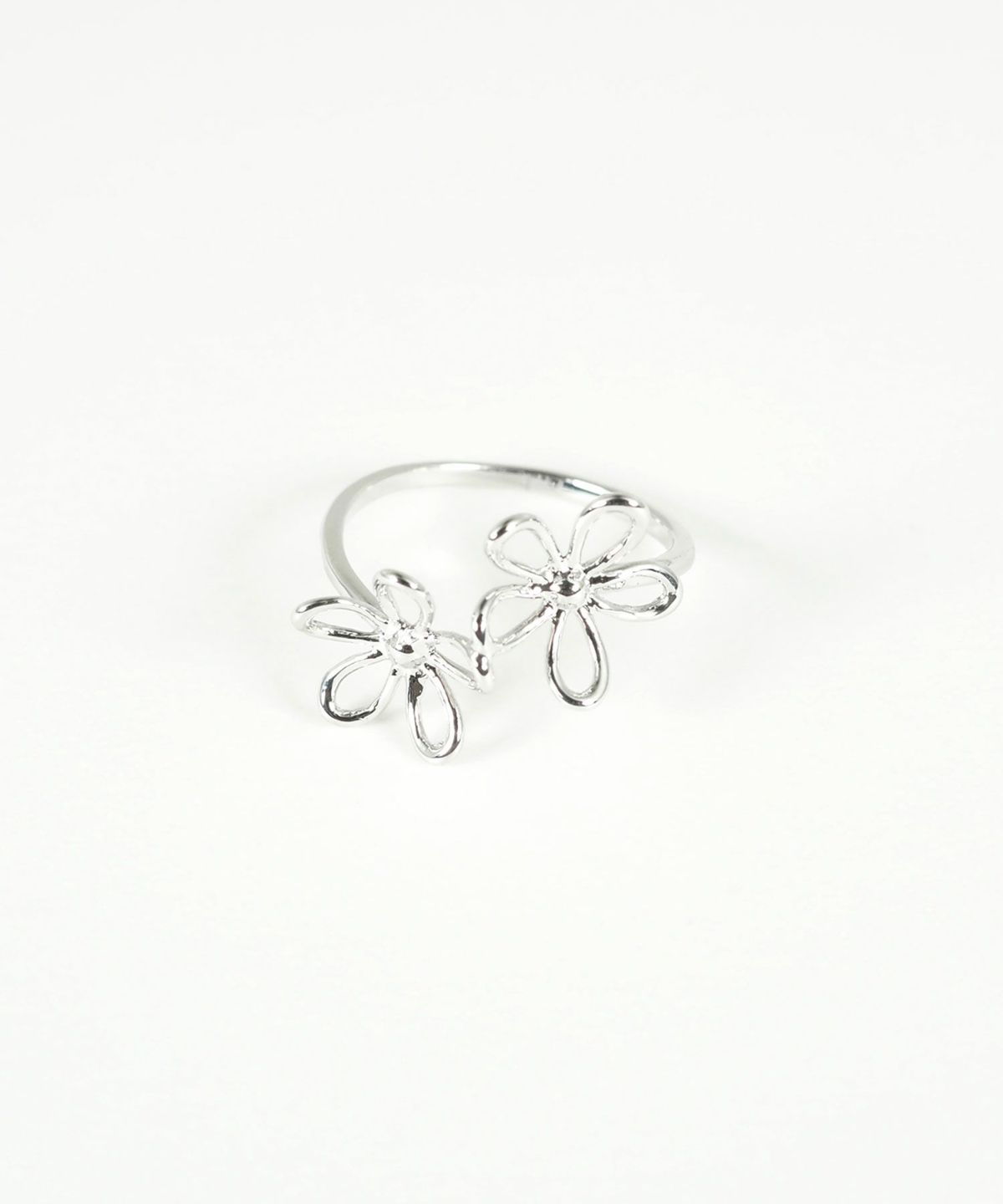 メタリックフラワーリング